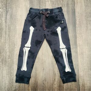 Kids Charcoal Skeleton Print Jogger Pants